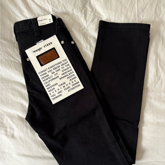 Wrangler + STAUD black jeans - Picture 3 of 3